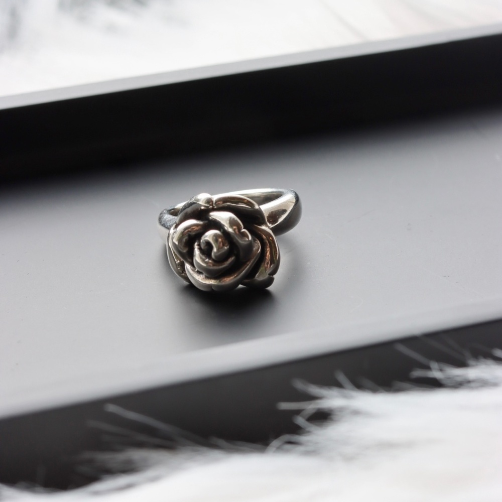 Sterling Silver Rose Ring